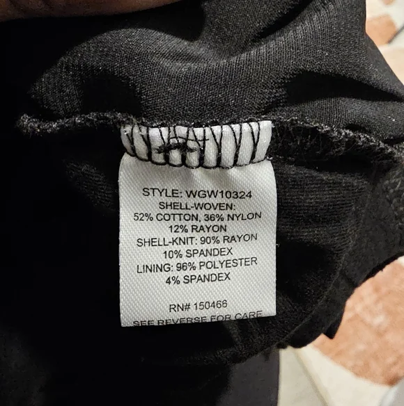 Market & Spruce Blouse Women's Large Lace Lined Short Sleeve Pullover Black Top - Picture 11 of 11